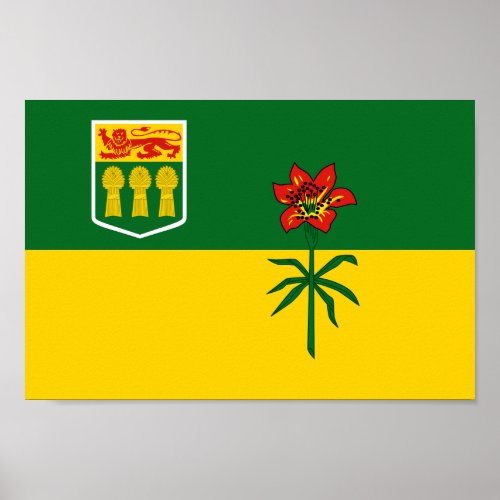 Flag of the province of Saskatchewan Poster