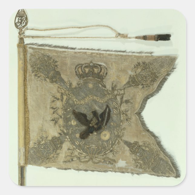 Flag of the Prussian Infantry under Frederick Square Sticker (Front)