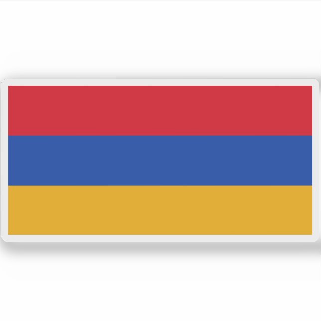 Flag of the Republic of Armenia Sticker (Front)