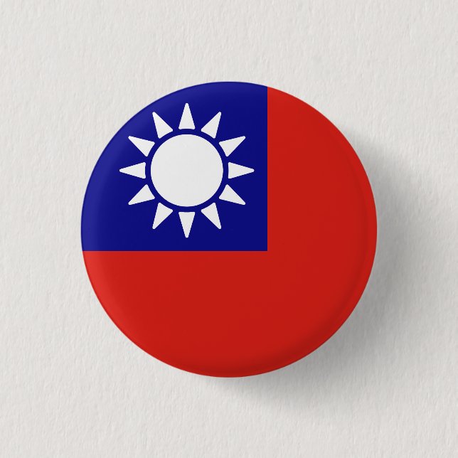 Flag of the Republic of China Button (Front)