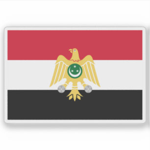 Flag of the Republic of Egypt (1952–1958) Sticker