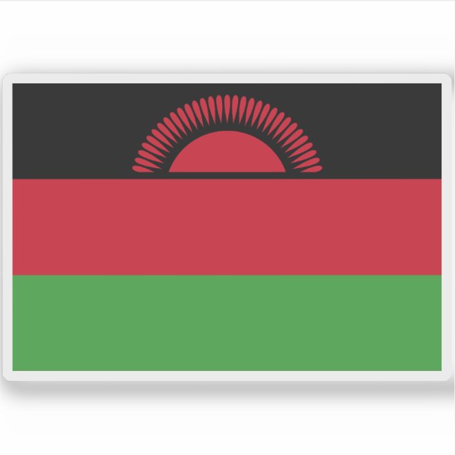 Flag of the Republic of Malawi Sticker (Front)