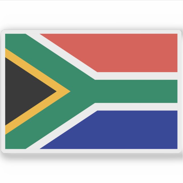Flag of the Republic of South Africa Sticker (Front)