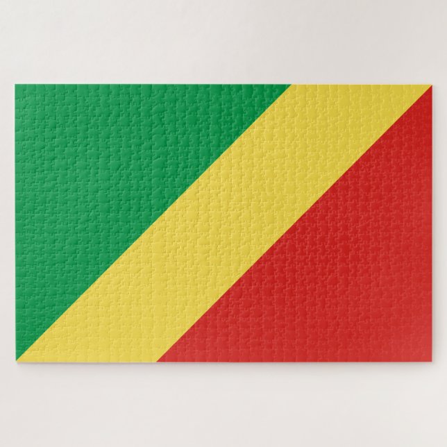 Flag of the Republic of the Congo Jigsaw Puzzle (Horizontal)