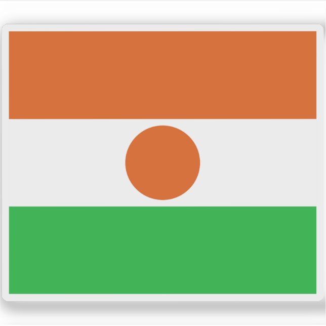 Flag of the Republic of the Niger Sticker (Front)