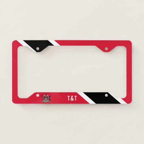 Flag of the Republic of Trinidad and Tobago License Plate Frame