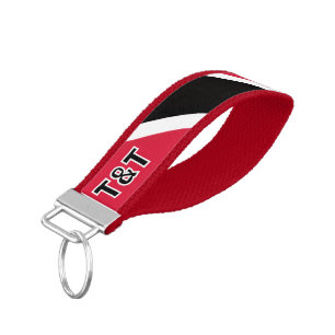 Flag of the Republic of Trinidad and Tobago Wrist Keychain
