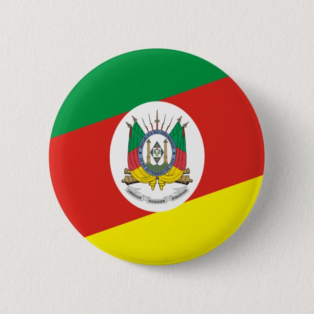 Flag of the Rio Grande Do Sul Pinback Button (Front)
