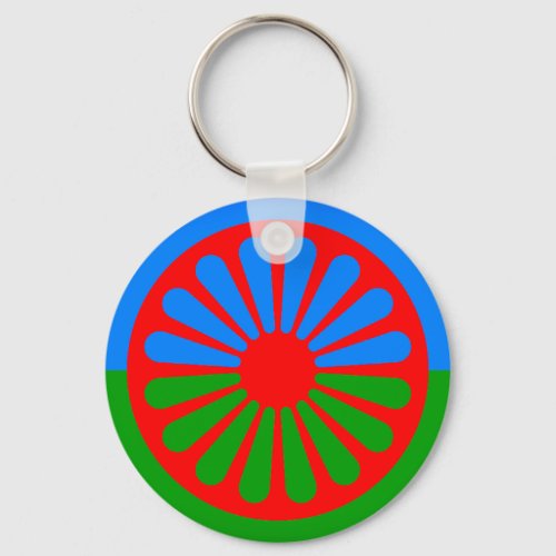 Flag of the Romani people Keychain