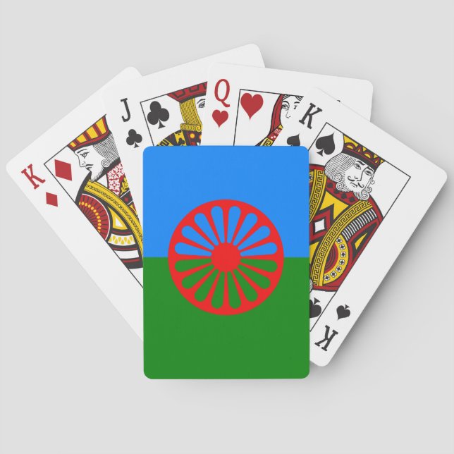 Flag of the Romani people Poker Cards (Back)