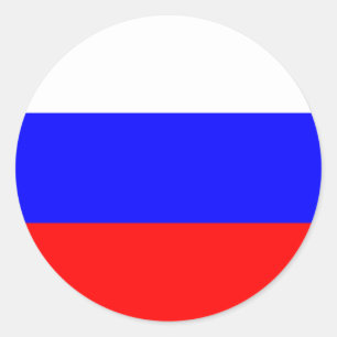 Flag of the Russian Federation Classic Round Sticker