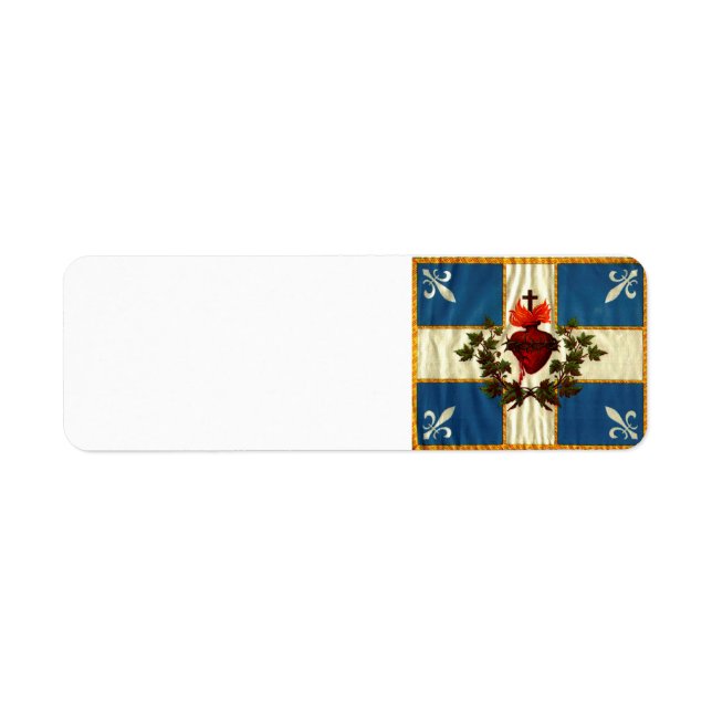Flag of the Sacred Heart Label (Front)