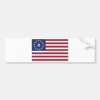 Flag of the Second American Revolution Bumper Sticker