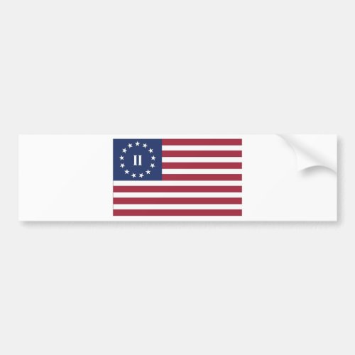 Flag  of the Second American Revolution Bumper Sticker