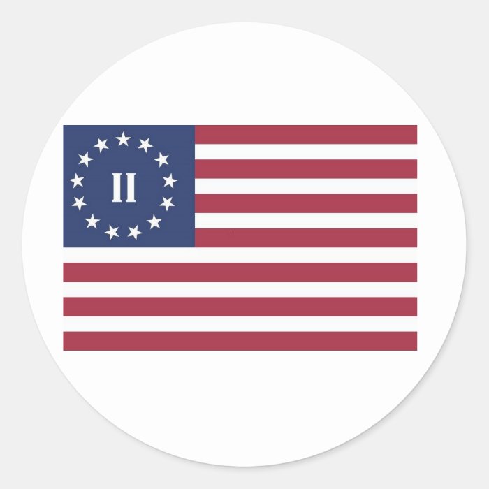 Flag  of the Second American Revolution Stickers