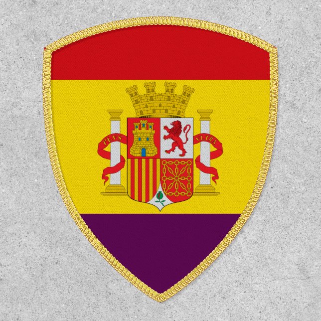 Flag of the Second Spanish Republic, 1931-39 Patch (Front)