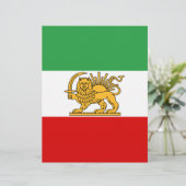 Flag of the Shah of Iran (1964-1980) شیر و خورشید (Standing Front)