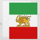 Flag of the Shah of Iran (1964-1980) شیر و خورشید (Front/Back)