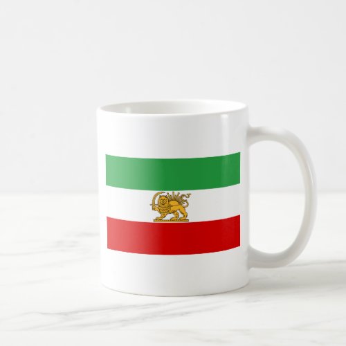 Flag of the Shah of Iran 1964_1980 شیر و خورشید Coffee Mug