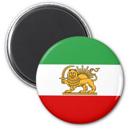 Flag of the Shah of Iran 1964_1980 شیر و خورشید Magnet
