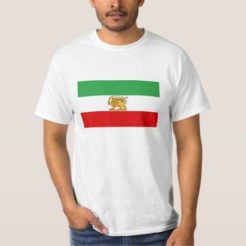 Flag of the Shah of Iran 1964_1980 شیر و خورشید T_Shirt