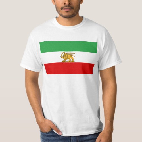 Flag of the Shah of Iran 1964_1980 شیر و خورشید T_Shirt