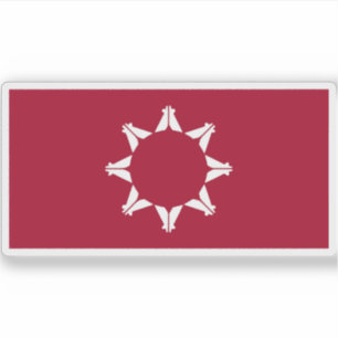 Flag of the Sioux Native American tribes, USA Sticker