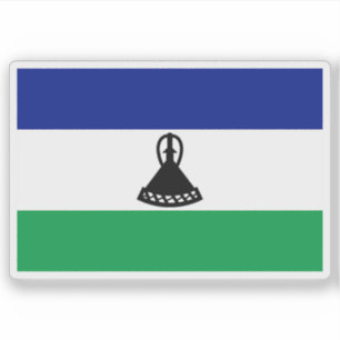 Flag of the Sotho people, Republic of South Africa Sticker