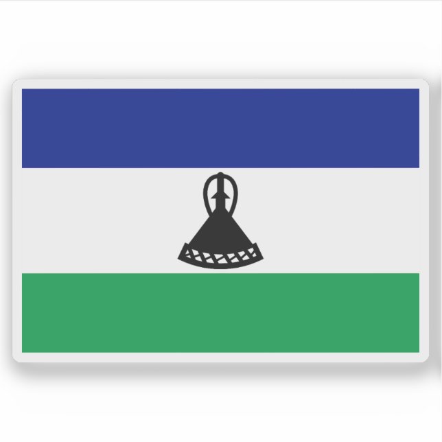 Flag of the Sotho people, Republic of South Africa Sticker (Front)