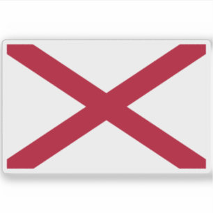 Flag of the state of Alabama, USA Sticker