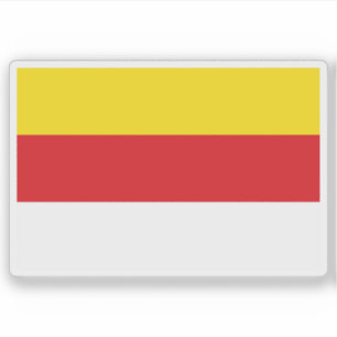 Flag of the state of Carinthia, Austria Sticker