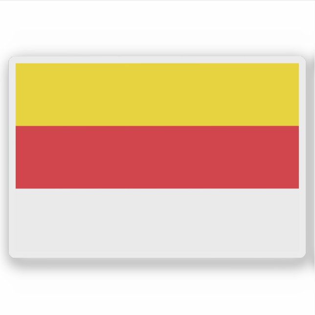 Flag of the state of Carinthia, Austria Sticker (Front)