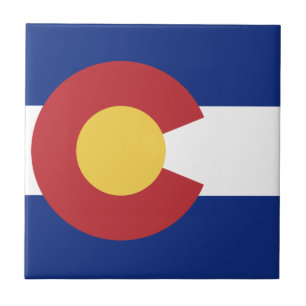 Flag of the State of Colorado Ceramic Tile