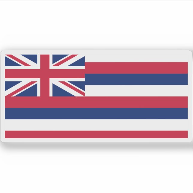Flag of the state of Hawaii, USA Sticker (Front)