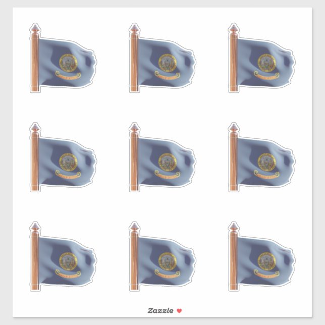 Flag of the State of Idaho Sticker (Sheet)