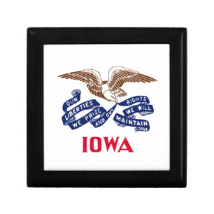 Flag of the state of Iowa Gift Box