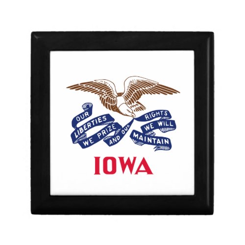 Flag of the state of Iowa Gift Box