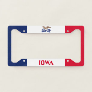 Flag of the state of Iowa License Plate Frame