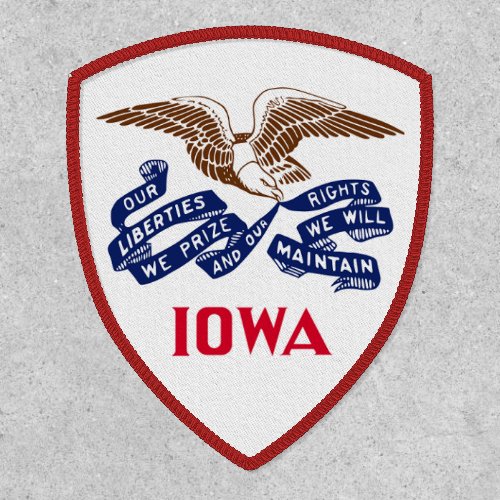 Flag of the state of Iowa Patch