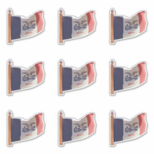 Flag of the State of Iowa Sticker