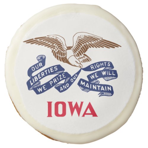 Flag of the state of Iowa Sugar Cookie
