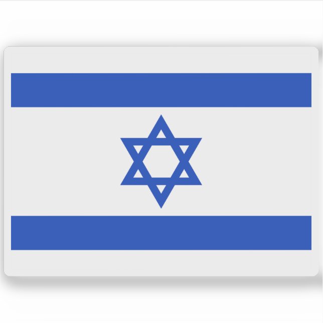 Flag of the state of Israel Sticker (Front)