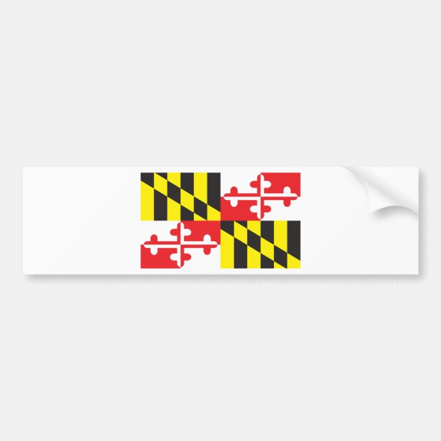 Flag of the state of Maryland Bumper Sticker (Front)