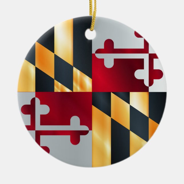 Flag of The State Of Maryland Ceramic Ornament (Front)