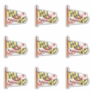 Flag of the State of Maryland Sticker