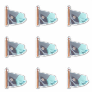 Flag of the State of Minnesota (Incoming) Sticker