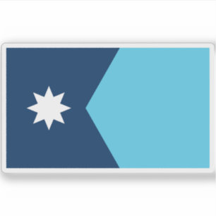 Flag of the state of Minnesota, USA Sticker