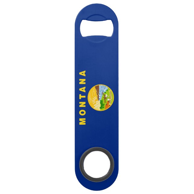 Flag of the State of Montana Bar Key (Front)