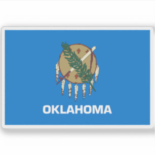 Flag of the state of Oklahoma, USA Sticker