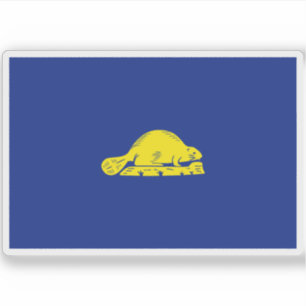 Flag of the state of Oregon, USA Sticker
